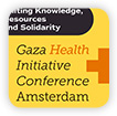Visual voor ‘Gaza Health Initiative Conference’, gehost door KIT in Amsterdam